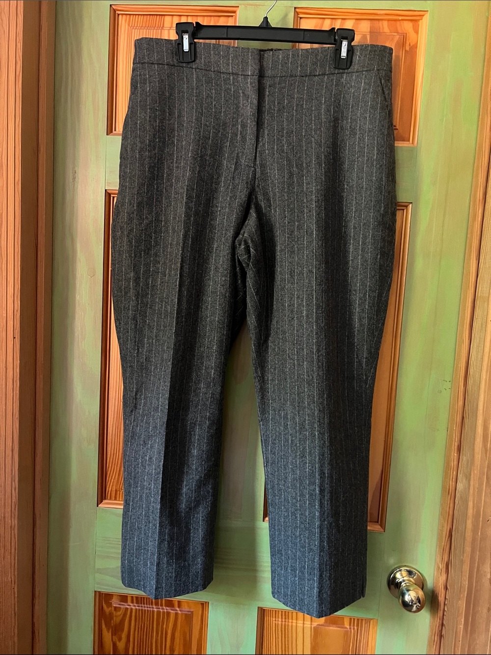 J. Crew Charcoal Gray Pinstripe Dress Pants
